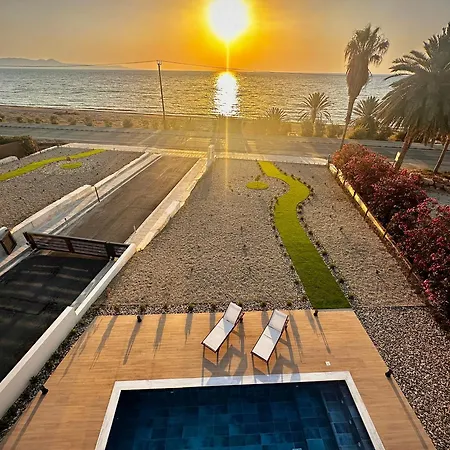 Villa Santa Barbara Seafront W Jacuzzi Pool Paphos